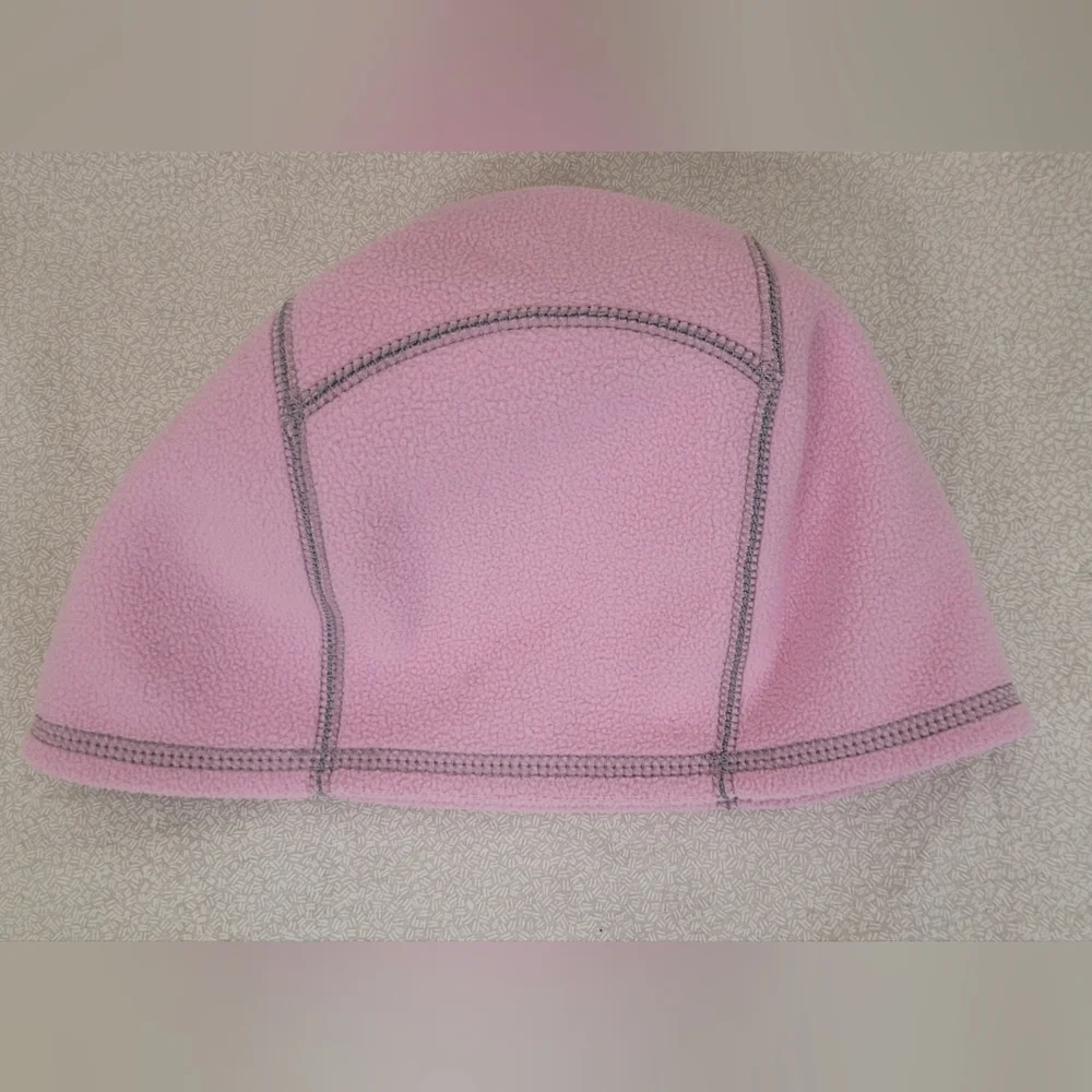 2 Nike Run Reversible Fleece Therma-Fit Running Line Beanie Hat- Girls One Size